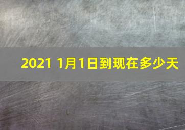 2021 1月1日到现在多少天